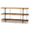 Baxton Studio Tarah Modern Natural Brown Finished Wood and Black Finished Metal Console Table 178-11315-Zoro - alternate 3